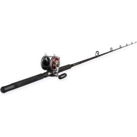 Penn Special Senator 91332 Fishing Rod and Reel Combo, 6.5 Feet, Black/Smoke/Red