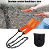 Portable Survival Chain Saw; Pocket Camping Hiking Tool; Outdoor Hand Wire Saw