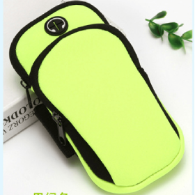 Universal 6.5'' Running Sport Armband Bag Waterproof Arm Bag Mobile Phone Bag Case Fitness Gym Arm Band For IPhone Samsung Huawe (Color: Green)