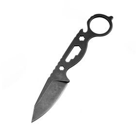 Outdoor Wilderness Survival Small Straight Knife Hunting Knife Pocket Knife (Type: Style E, Color: As pic show)