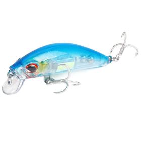 1Pcs Lifelike Luminous Minnow Winter Fishing Lures 70mm/11g Hard Artificial Bait Fish Tackle Crankbaits Fishing Accessories (Color: 03)