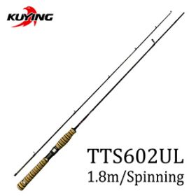 KUYING TETON 1.56m 1.8m 1.86m 1.9m 1.92m 1.98m Super Ultra Soft Light Baitcasting Casting Spinning Lure Fishing Rod Pole Combo (Color: TTS602UL)