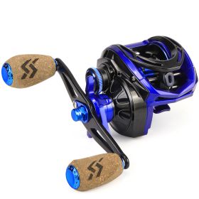 Sougayilang Baitcasting Reel 9+1BB Magnetic Brake System 8KG Max Drag Super Light Fishing Reel for Saltwater Freshwater Fishing (Use Mode: Right Hand, Color: Deep Blue)