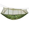 600lbs Load 2 Persons Hammock with Mosquito Net Outdoor Hiking Camping Hommock Portable Nylon Swing Hanging Bed