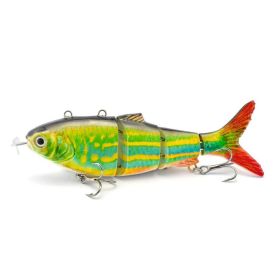 Robotic Fishing Lure USB Rechargeable Self Swimming Fishing Lures Smart Lure Automatic Electronic Fish Multi-joint Bait Handy (Color: D)