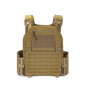 EMERSONGEARS LAVC 1000D Nylon Fabric full protect quick release laser cutting Tactical vest (Color: Khaki)