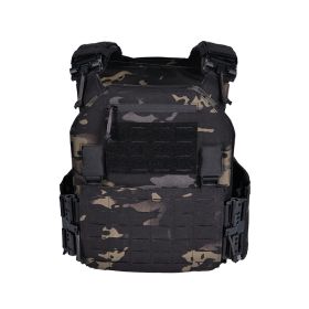 EMERSONGEARS LAVC 1000D Nylon Fabric full protect quick release laser cutting Tactical vest (Color: MCBK)