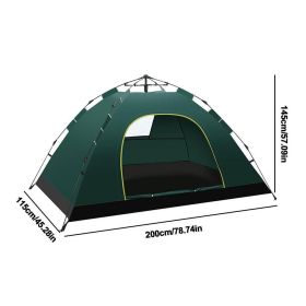 1-2 Person Outdoor Pop Up Tent Waterproof Tent Camping Family Outdoor Llightweight Instant Setup Tourist Tent Sun Shelter Tents (Color: Green)