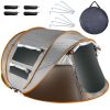 Pop Up Tent Automatic Setup Camping Tent Waterproof Instant Setup Tent with 4 Mosquito Net Windows Carrying Bag for Hiking Climbing Adventure Fishing