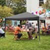 10 x 10 Feet Outdoor Pop-up Patio Canopy for  Beach and Camp